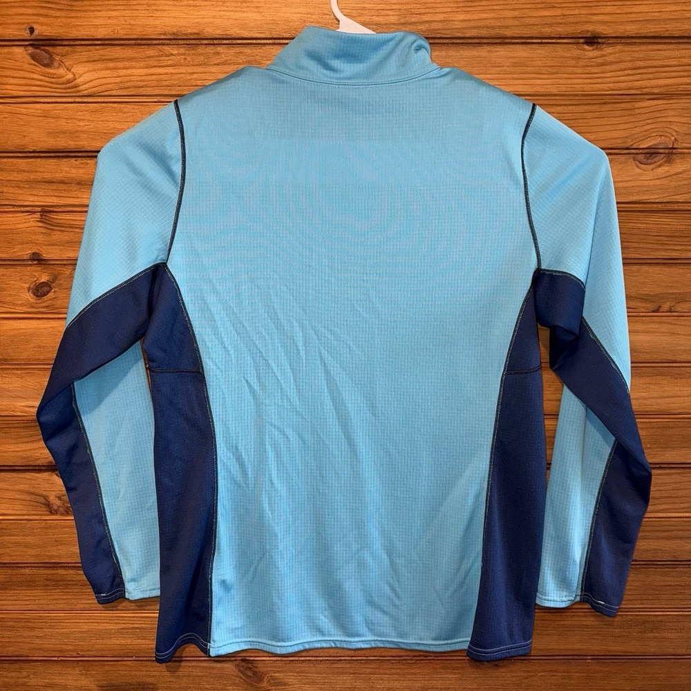 Patagonia Capiline Baselayer Quarter Zip Womens Size XL Polartec Blue Midweight - Picture 2 of 9